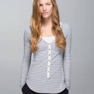 Lululemon Awesome Henley long sleeve top